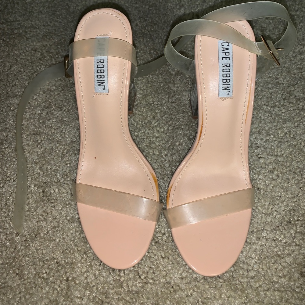 Kim Kardashian Yeezy Cape Robbin Clear Heels